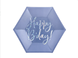 Тарілочки Happy Birthday сині 744847249641 фото 1