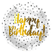 Фольговане коло Happy Birthday в крапочку 920078857232 фото 1
