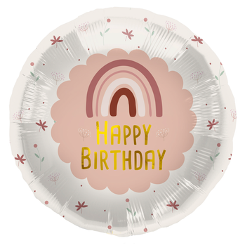 Фольговане коло Happy Birthday рожеве 593586337592 фото
