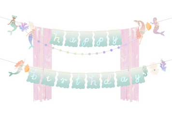 Гірлянда Happy Birthday Mermaid 719356401832 фото