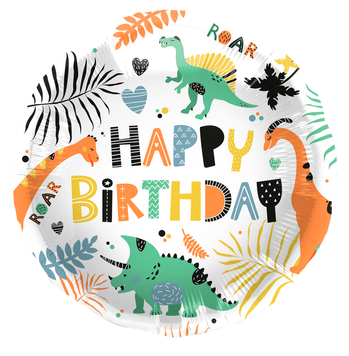 Фольговане коло Happy birthday Dino 134410225702 фото