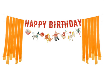 Гірлянда Happy Birthday Цирк 181136021642 фото
