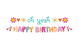 Гірлянда Happy Birthday Boho Girls 755512504632 фото 1