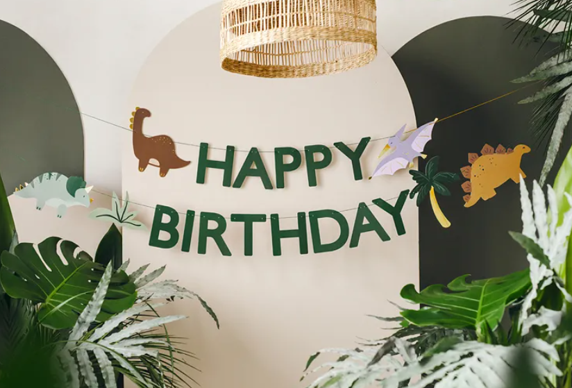 Гірлянда Діно з написом "Happy Birthday" 919118377562 фото